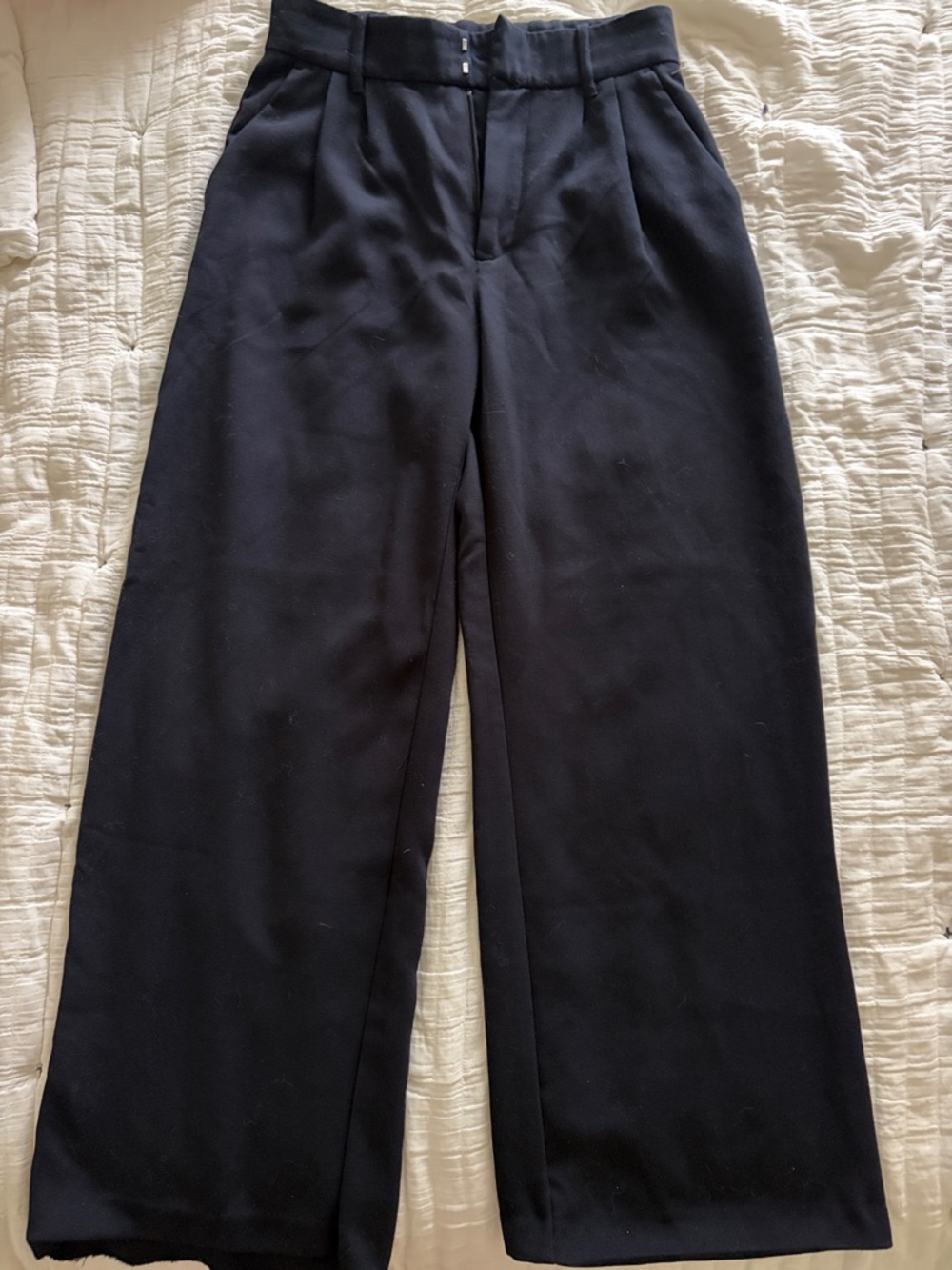 Abercrombie & Fitch Navy Sloan Trousers with Label Detail
